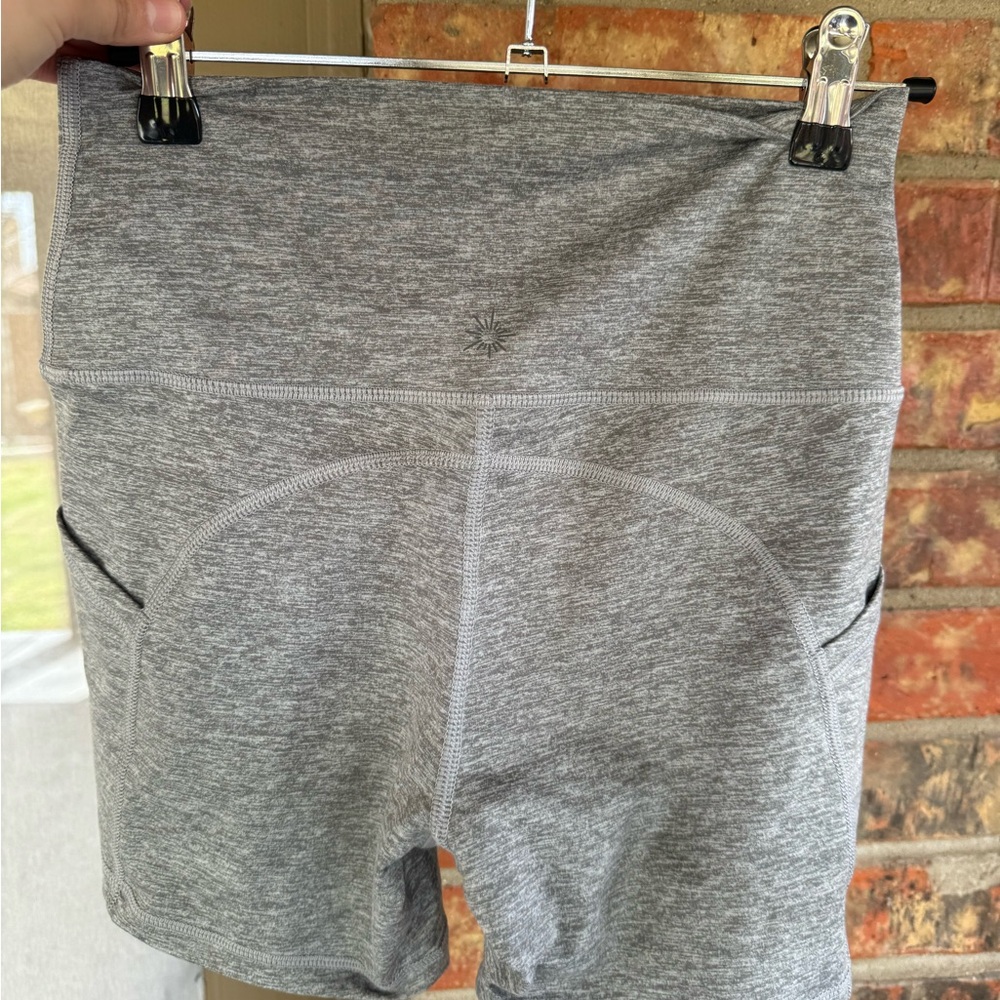 Gray & Black offline biker shorts